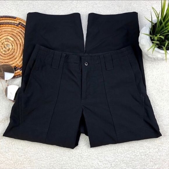 PATAGONIA Outdoor crop Pants Black color size 4 - Picture 1 of 6